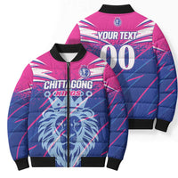 Custom Chittagong Cricket Bomber Puffer Jacket Faith Honour Strength - Wonder Print Shop