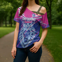 Custom Chittagong Cricket Cross Shoulder Shirt Faith Honour Strength - Wonder Print Shop