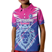 Custom Chittagong Cricket Kid Polo Shirt Faith Honour Strength - Wonder Print Shop
