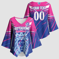 Custom Chittagong Cricket Kimono Sleeve Blouse Faith Honour Strength - Wonder Print Shop