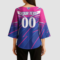 Custom Chittagong Cricket Kimono Sleeve Blouse Faith Honour Strength - Wonder Print Shop