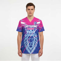 Custom Chittagong Cricket Scrub Top Faith Honour Strength - Wonder Print Shop
