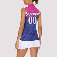 Custom Chittagong Cricket Women Sleeveless Polo Shirt Faith Honour Strength - Wonder Print Shop