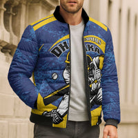 Custom Dhaka Cricket Capitals Bomber Puffer Jacket Together We Rise - Wonder Print Shop