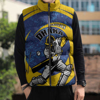 Custom Dhaka Cricket Capitals Sleeveless Puffer Jacket Together We Rise - Wonder Print Shop