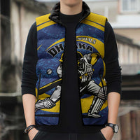 Custom Dhaka Cricket Capitals Sleeveless Puffer Jacket Together We Rise - Wonder Print Shop