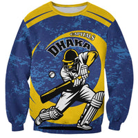 Custom Dhaka Cricket Capitals Sweatshirt Together We Rise - Wonder Print Shop