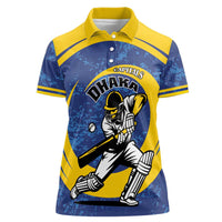 Custom Dhaka Cricket Capitals Women Polo Shirt Together We Rise - Wonder Print Shop
