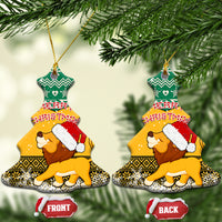 Jamaica Christmas Ceramic Ornament Jumieka Santa Lion - Wonder Print Shop