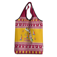 Florida Christmas Grocery Bag Santa Claus Florida Map With Orange