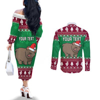 custom-california-christmas-couples-matching-off-the-shoulder-long-sleeve-dress-and-long-sleeve-button-shirt-santa-grizzly-bear-with-grape