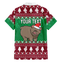 Custom California Christmas Hawaiian Shirt Santa Grizzly Bear With Grape - Wonder Print Shop