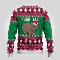 Custom California Christmas Ugly Christmas Sweater Santa Grizzly Bear With Grape - Wonder Print Shop
