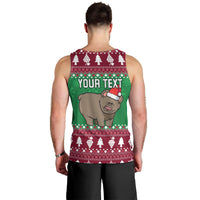 Custom California Christmas Men Tank Top Santa Grizzly Bear With Grape - Wonder Print Shop