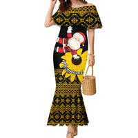 Maryland Christmas Mermaid Dress Santa Claus With Black Eyed Susan Flower - Wonder Print Shop