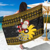 Maryland Christmas Sarong Santa Claus With Black Eyed Susan Flower - Wonder Print Shop