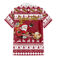 Custom Maryland Christmas Family Matching Mermaid Dress and Hawaiian Shirt Santa Claus Riding A Reindeer - Wonder Print Shop