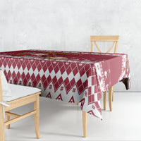 Custom Maryland Christmas Tablecloth Santa Claus Riding A Reindeer - Wonder Print Shop