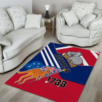 Australia Day Kangaroo and Koala With Flag Area Rug - Wonder Print Shop