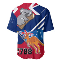 Australia Day Kangaroo and Koala With Flag Baseball Jersey - Wonder Print Shop