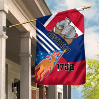 Australia Day Kangaroo and Koala With Flag Garden Flag - Wonder Print Shop