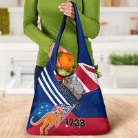 Australia Day Kangaroo and Koala With Flag Grocery Bag