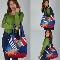 Australia Day Kangaroo and Koala With Flag Grocery Bag