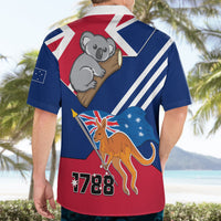 Australia Day Kangaroo and Koala With Flag Hawaiian Shirt - Wonder Print Shop