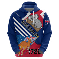 Australia Day Kangaroo and Koala With Flag Hoodie - Wonder Print Shop