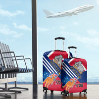 Australia Day Kangaroo and Koala With Flag Luggage Cover - Wonder Print Shop