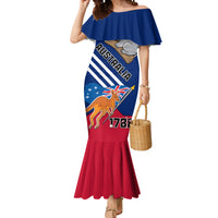 Australia Day Kangaroo and Koala With Flag Mermaid Dress - Wonder Print Shop
