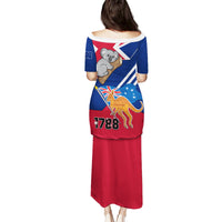 Australia Day Kangaroo and Koala With Flag Puletasi - Wonder Print Shop