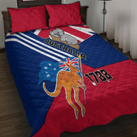 Australia Day Kangaroo and Koala With Flag Quilt Bed Set - Wonder Print Shop