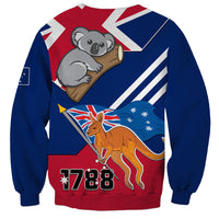 Australia Day Kangaroo and Koala With Flag Sweatshirt - Wonder Print Shop