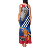 Australia Day Kangaroo and Koala With Flag Tank Maxi Dress - Wonder Print Shop