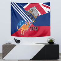 Australia Day Kangaroo and Koala With Flag Tapestry - Wonder Print Shop