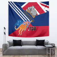 Australia Day Kangaroo and Koala With Flag Tapestry - Wonder Print Shop