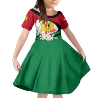 Syria Independence Day Family Matching Tank Maxi Dress and Hawaiian Shirt Syrian Coat Of Arms With Jasmine Flower - Wonder Print Shop