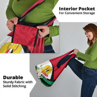 Syria Independence Day Grocery Bag Syrian Coat Of Arms With Jasmine Flower