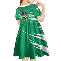 Nigeria Football Kid Short Sleeve Dress Go Super Eagles - Wonder Print Shop