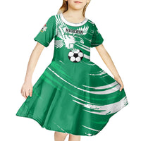Nigeria Football Kid Short Sleeve Dress Go Super Eagles - Wonder Print Shop