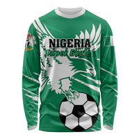 Nigeria Football Long Sleeve Shirt Go Super Eagles - Wonder Print Shop