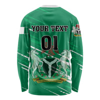 Nigeria Football Long Sleeve Shirt Go Super Eagles - Wonder Print Shop