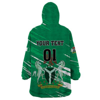 Nigeria Football Wearable Blanket Hoodie Go Super Eagles - Wonder Print Shop