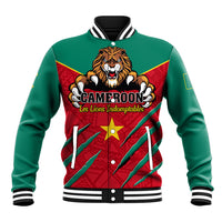 Cameroon Football Baseball Jacket Go Les Lions Indomptables - Wonder Print Shop