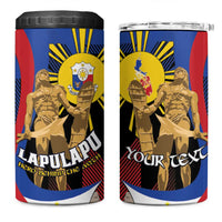 Personalized Philippines Lapulapu 4 in 1 Can Cooler Tumbler Hero Behind The Myth