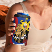 Personalized Philippines Lapulapu 4 in 1 Can Cooler Tumbler Hero Behind The Myth