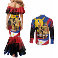 Personalized Philippines Lapulapu Couples Matching Mermaid Dress and Long Sleeve Button Shirt Hero Behind The Myth