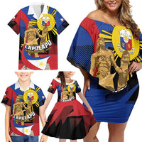 Personalized Philippines Lapulapu Family Matching Off Shoulder Short Dress and Hawaiian Shirt Hero Behind The Myth