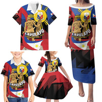 Personalized Philippines Lapulapu Family Matching Puletasi and Hawaiian Shirt Hero Behind The Myth
